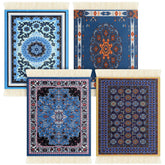 Tatuo oriental rug coaster 4pcs set protects tabletops during meals.