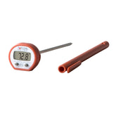 Taylor instant-read thermometer red display showing fast temperature readouts for meat