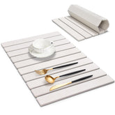 tdcokhe large stone drying mat on counter for quick water absorption after washing