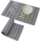 tdcokhe stone dish drying mat on counter, absorbs moisture quickly for fast air-drying.
