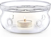 Teabloom universal tea warmer glass detail—durable borosilicate keeps tea warm.