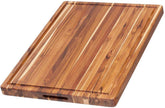 Teakhaus Large Cutting Board wood surface shows premium teak for durable prep
