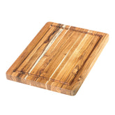 Teakhaus small cutting board with juice groove for mess-free prep
