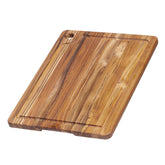 Teakhaus teak cutting board with rectangle edge grain for versatile prep.
