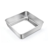 TeamFar square cake pan 6 inch top view for compact personal baking