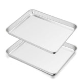 TeamFar toaster oven pan set-2 for even heating and simple cleanup.