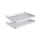 TeamFar toaster oven pans with mirror finish reduce sticking and simplify cleanup.