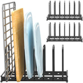 TEAMOLA cutting board organizer rack 2-pack keeps counters organized and accessible