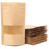 Tecbeauty kraft bags with window clearly display contents for gifting.