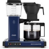 Technivorm Moccamaster KBGV Select in midnight blue brews a full carafe quickly