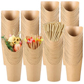 Teemumu 12 oz charcuterie cups in brown kraft for easy, stylish servings.