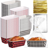 Teenyyou Christmas paper loaf pan packaging for easy gifting and storage.