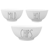 TEKHEUTEN Farmhouse chips bowl 8-inch for easy party snacking and display.