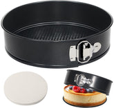 Tellshun 10-inch springform pan with removable bottom for easy cake release.