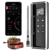 TEMMIO wireless meat thermometer probe shows precision temperature for grilling