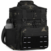 TENKIST lunch box cooler bag with expandable top compartment for dry foods.