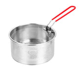 TENTA KITCHEN pasta strainer basket drains pasta directly over the pot for easy prep.