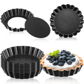 Tessco for you mini tart pans with removable bottom for easy release and cooling.