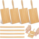 Tessco gnocchi board in beechwood with handle for shaped pasta and texture