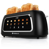 Tesslux toaster touchscreen display for precise control and quick breakfast decisions