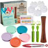 The Amish Chef Advanced Fermentation Kit wide-mouth lid closeup shows airtight seal