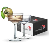 The Mask El Turko vintage coupe glasses two-pack for elegant champagne service
