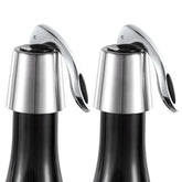 The ONLY GIFT WORTH GIVING stainless-steel bottle sealer keeps wine fresh longer.