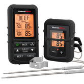ThermoPro TP20B dual probes in use measuring meat temperature with precision.