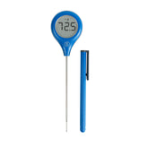 ThermoWorks ThermoPop 2 Nautical Blue display shows fast 2–3 second readings for precise cooking.