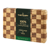 Thetchry bamboo end-grain cutting board for durable heavy chopping.