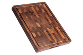 Thetchry walnut end-grain cutting board with handle for precise chopping