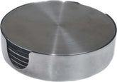 Thirstystone stainless steel coaster set protects surfaces from heat and condensation in daily use.