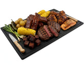 Thirteen Chefs extra large cutting board with grooved-well keeps juices tidy for slicing meats.
