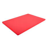 Thirteen Chefs large red cutting board for family meal prep.
