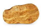 Thirteen Chefs olive wood cutting board large shows vibrant grain for charcuterie and cheese.