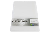 Thirteen Chefs plastic cutting board large front view shows sturdy, stable prep surface.