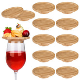 THSLSFX wine glass toppers set adds elegance and practicality to parties.