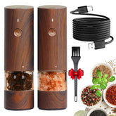 TianfuSpanda electric grinder front view with wood grain for everyday seasoning