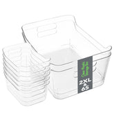 Tiawudi extra-large clear bin for pantry storage keeps items visible and accessible.