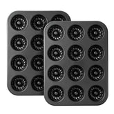 Tiawudi mini fluted tube pan set of 2 – top view for versatile Bundt baking.