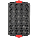 Tiawudi mini muffin pan with 24 cups for even baking