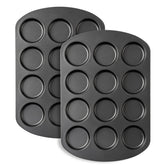 Tiawudi muffin top pan with 12 cups for even browning and easy muffin tops.