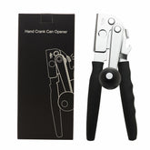 TIDENBR anti-slip hand-cranked can opener front view with long leverage handle