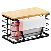 TIDIIABODE grocery bag holder wall mount saves counter space.