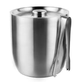 Tiken 3L double-wall ice bucket with lid keeps ice cold.
