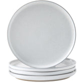 Tikooere ceramic dinner plates 10-inch set on a table, showcasing versatile everyday dining.