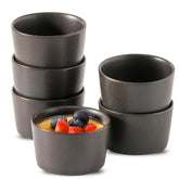 Tikooere 2.5oz ramekins for creme brulee; compact bakeware with even heat and serving
