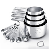 TILUCK stainless steel measuring cups for precise cooking measurements