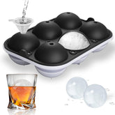TINANA ice ball maker with 2.5 inch spheres for slow melting in cocktails