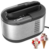 TINANA ice cream maker with LCD display showing texture options and settings